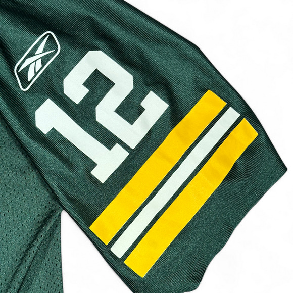 Aaron Rodgers Green Bay Packers Jersey Adult LARGE Green Reebok NFL Players Y2K - Picture 8 of 10